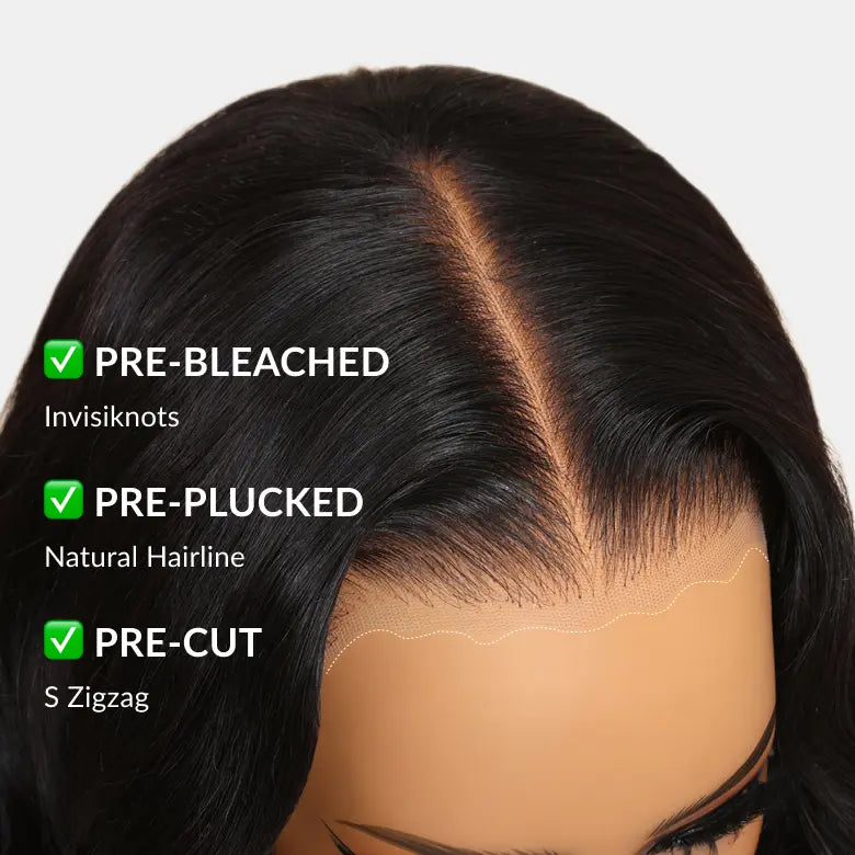 🔥Final 4 Hours: 65% OFF + Free Shipping:🌸13x4 HD Lace Front Body Wave Wigs Pre Plucked Natural Black 180% Density For Women🌸