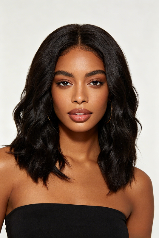 🔥Final 4 Hours: 65% OFF + Free Shipping：🌸13x4 HD Lace Front Body Wave Wigs Pre Plucked Natural Black 180% Density For Women🌸