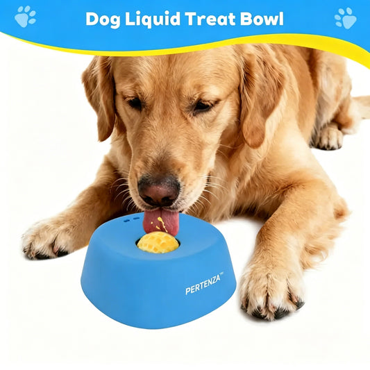🐾Pertenza Vet-Recommended Slow Feeder Lick Bowl - Anti-Gulping Anti-Anxiety No-Spill Dog & Cat Liquid Treat Bowl