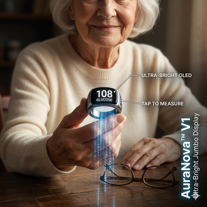 🎉 83% OFF Launch Offer🔥AuraNova™ G1 Non-Invasive Smart Ring（Mayo Clinic Recommended）