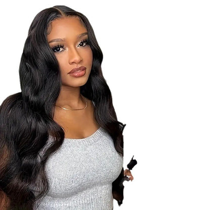 🔥Final 4 Hours: 65% OFF + Free Shipping：🌸13x4 HD Lace Front Body Wave Wigs Pre Plucked Natural Black 180% Density For Women🌸
