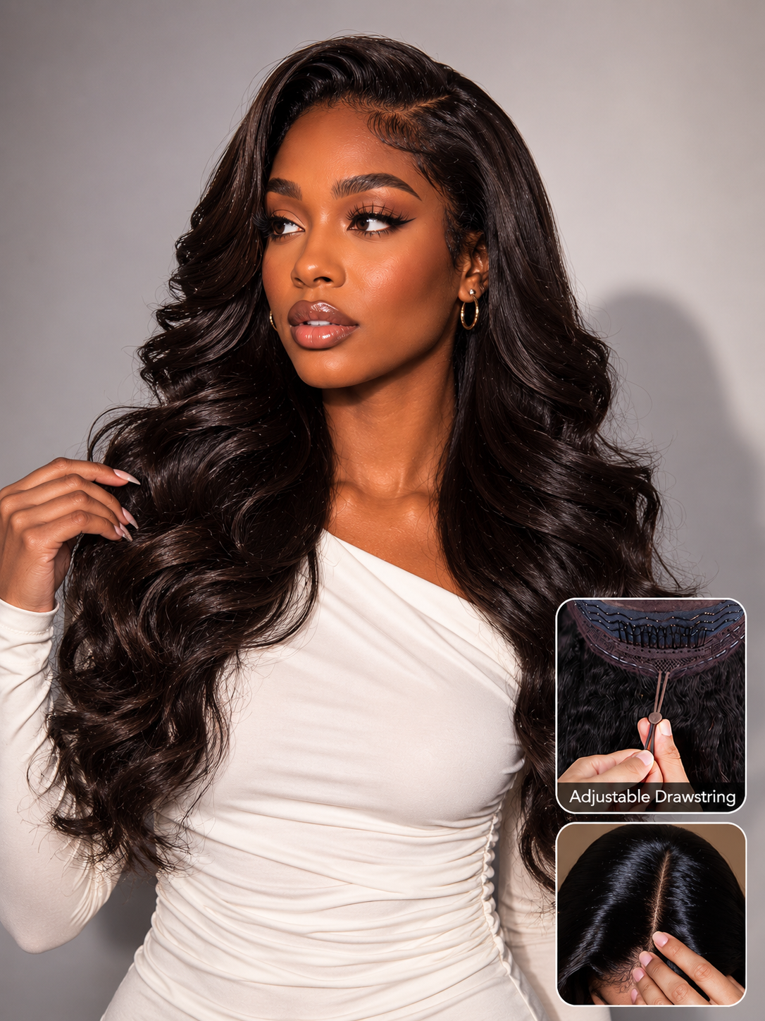 🔥Final 4 Hours: 49%OFF+Free Shipping:🌸Pre-Everything 13x6 Max Lace Frontal Wig Drawstring Wear & Go Wigs Dome Cap Glueless Wigs 180% Density🌸
