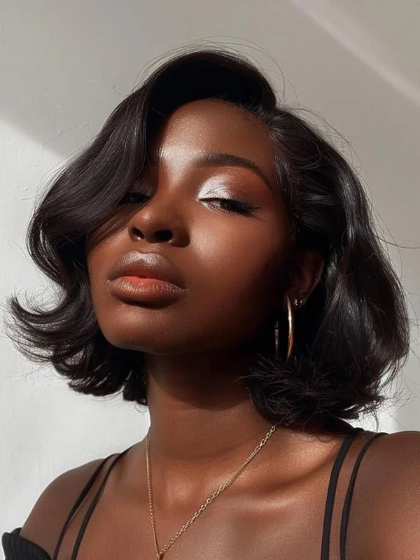 🔥Final 4 Hours: 73%OFF+Free Shipping:🌸Layer Cut wave Short Bob Wig 13×4 HD Lace Pre-Everything Glueless Wig🌸