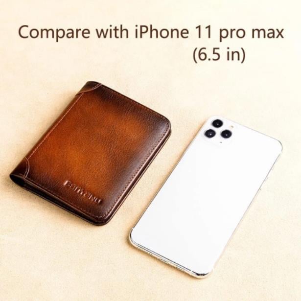 🔥2026 New Arrival🔥 Minimalist RFID Blocking Leather Wallet for Men – Ultra-Thin Top Layer Cowhide